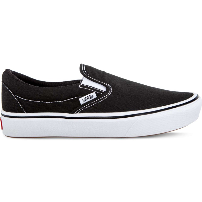 Vans Deslizamento Comfycush Em Vne Preto Verdadeiro Branco