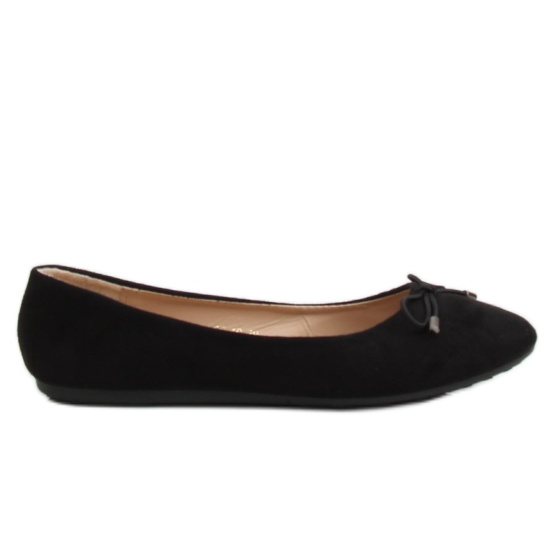 Black 3C-10 Black ballerinas para mulheres preto
