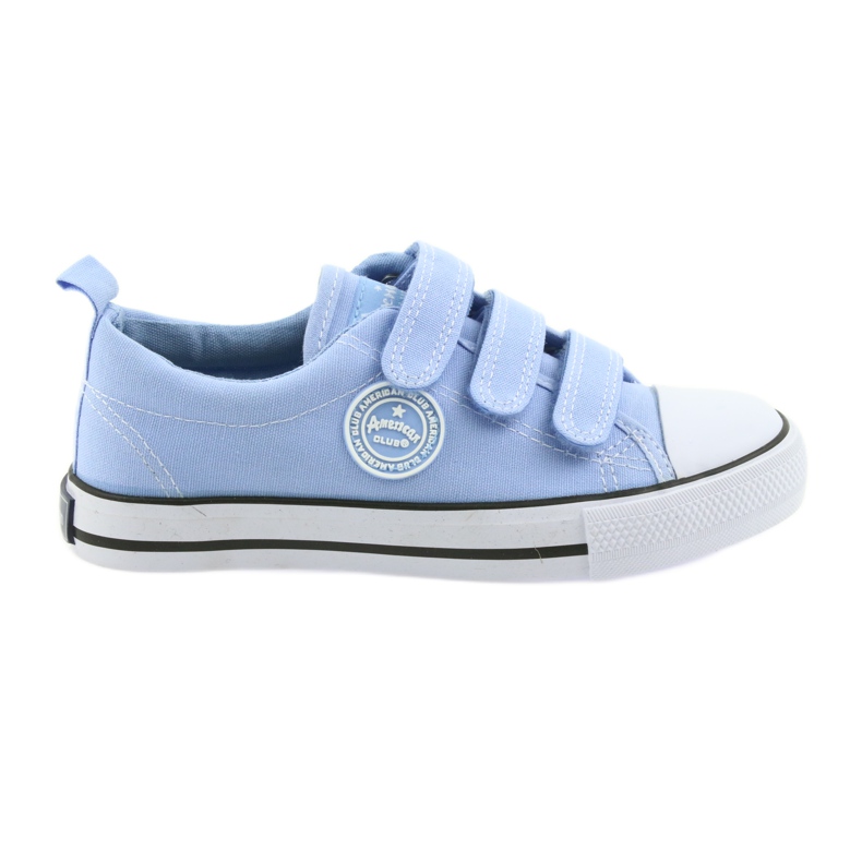 Tênis American Club velcro azul LH49 branco