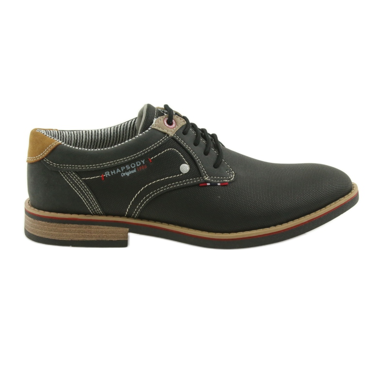 American Club Sapatos masculinos decotados Rhapsody RH 08/19 preto