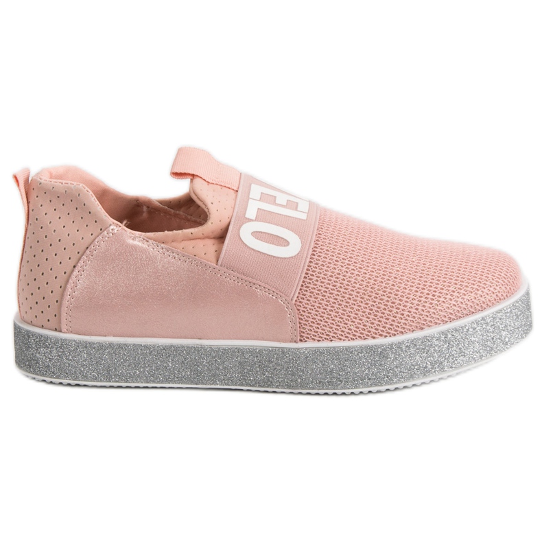 Bestelle Tênis Slip-on Com Glitter rosa