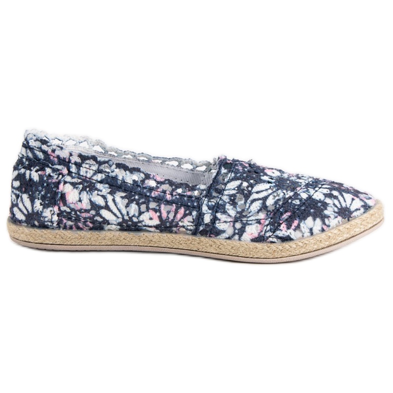 Sweet Shoes Slipons de renda azul