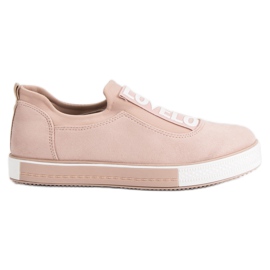 Ideal Shoes Tênis Lovelo Slip-On castanho Ideal Shoes Tênis Lovelo Slip-On castanho