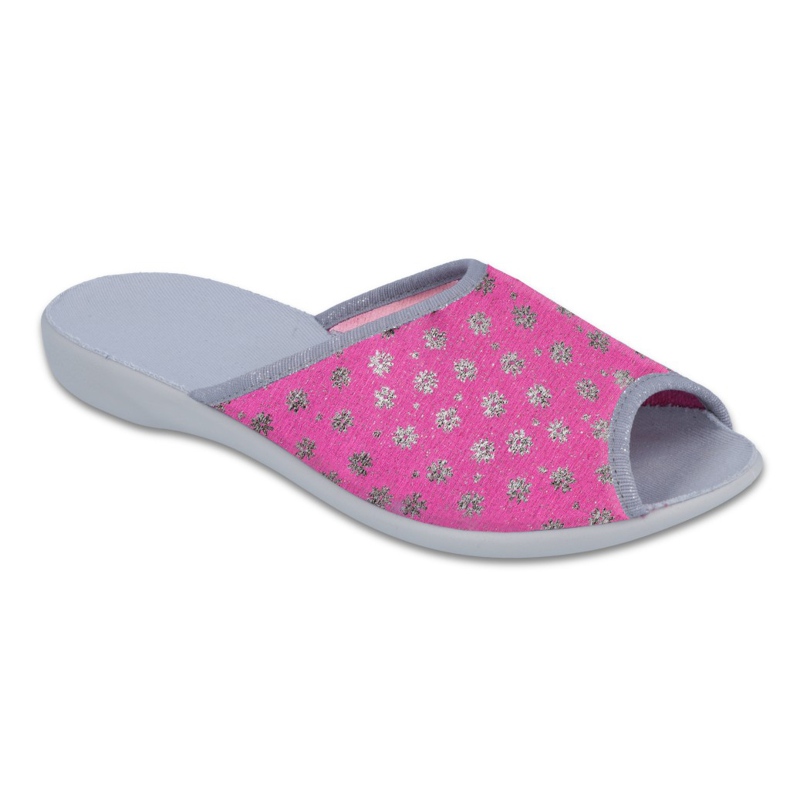 Sapatos femininos Befado pu c 254D087 cinza rosa