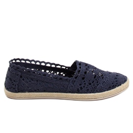 Alpercatas de renda azul marinho JX1020 Navy azul-marinho