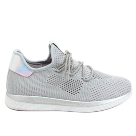 Sapatilhas desportivas cinzentas a gasolina B111-8 Cinzento cinza