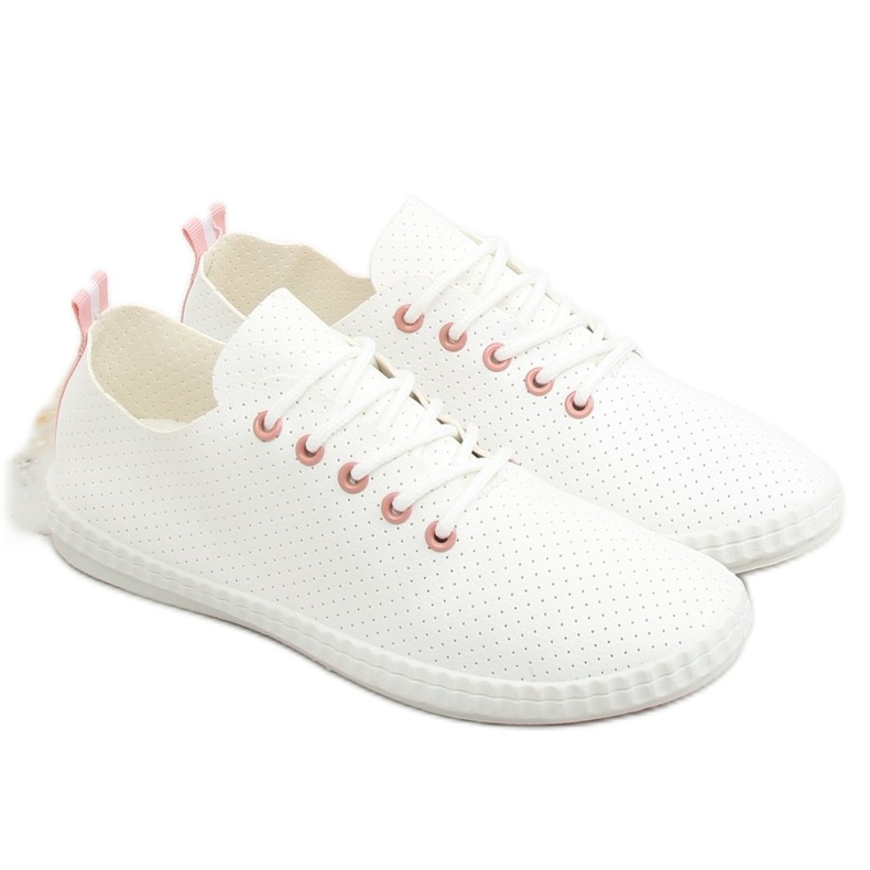 Tênis feminino branco e rosa BO-1 rosa