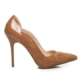 Wilady Moda salto alto marrom