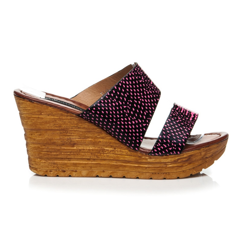 Sergio Todzi Sandálias de cunha preto rosa