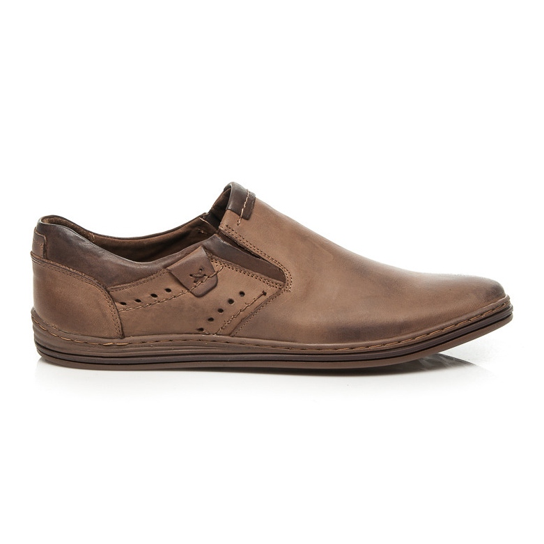 Polbut Sapatos de couro Slip-on castanho