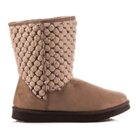 Kylie Mukluki quente marrom