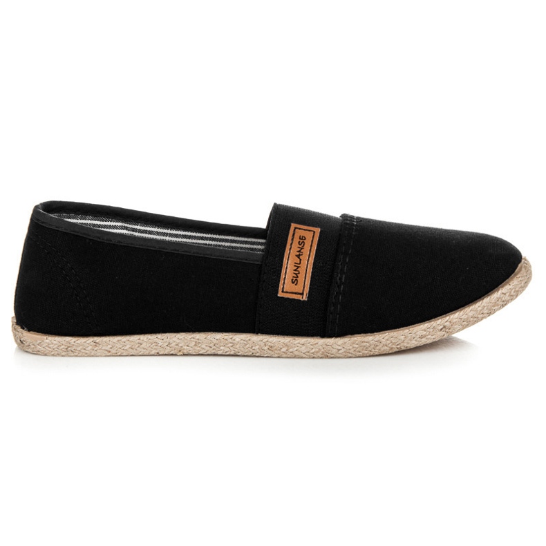 SUNLANSE Sapatos femininos negros preto