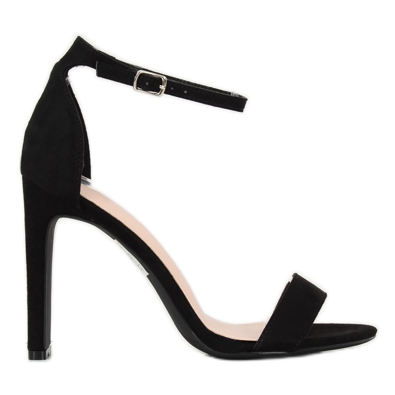Sandálias pretas de salto alto NF-37P pretas preto