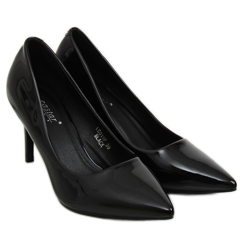 Preto feminino salto alto LE011P Preto