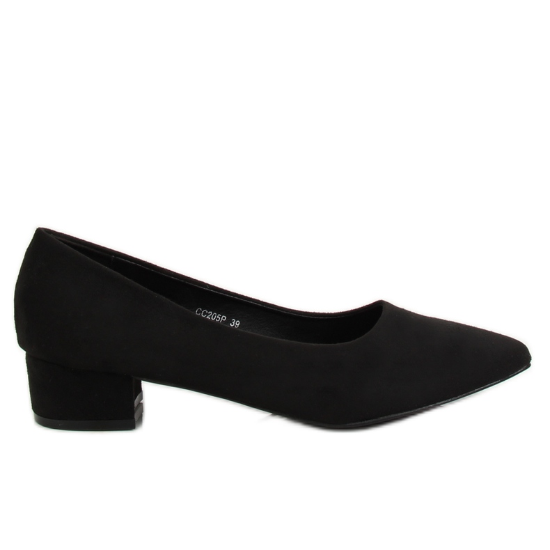 Black Pumps de salto baixo preto CC205P preto