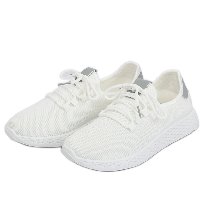 Tênis esportivos cinza e branco NB281 Gray