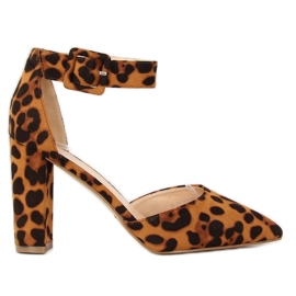 Bombas no poste leopardo SY33P Leopard marrom