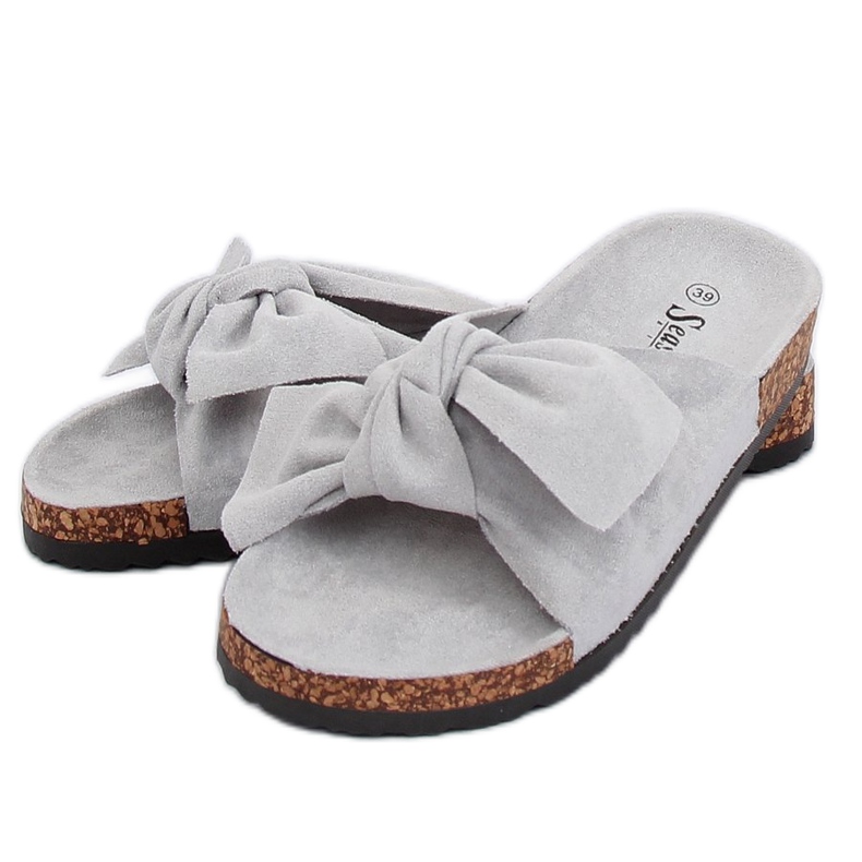 Chinelos cinza camurça cinza CK02P cinza