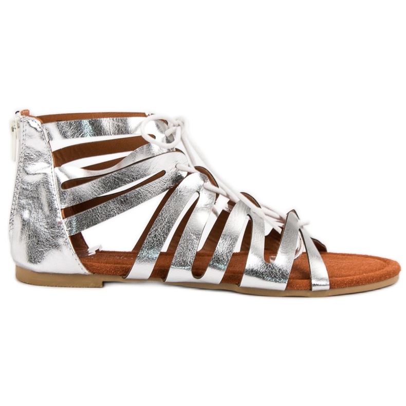 Evento Sandálias de prata cinza