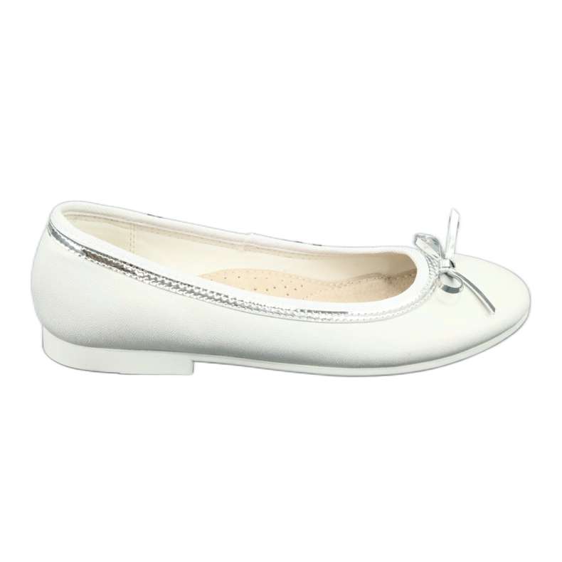 Bailarinas com um laço branco pérola American Club GC29 / 19 multicolorido Bailarinas com um laço branco pérola American Club GC29 / 19 multicolorido