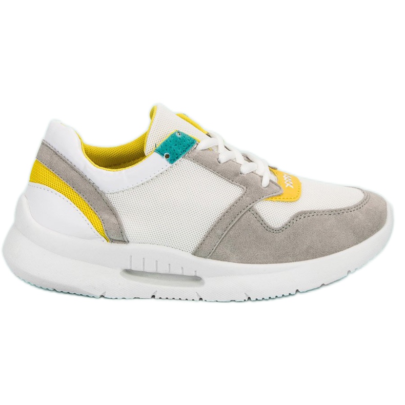 Calçados esportivos de amarrar branco multicolorido