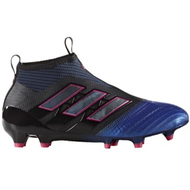 Chuteiras Adidas Ace 17 + Purecontrol Fg Jr BA9819 preto preto