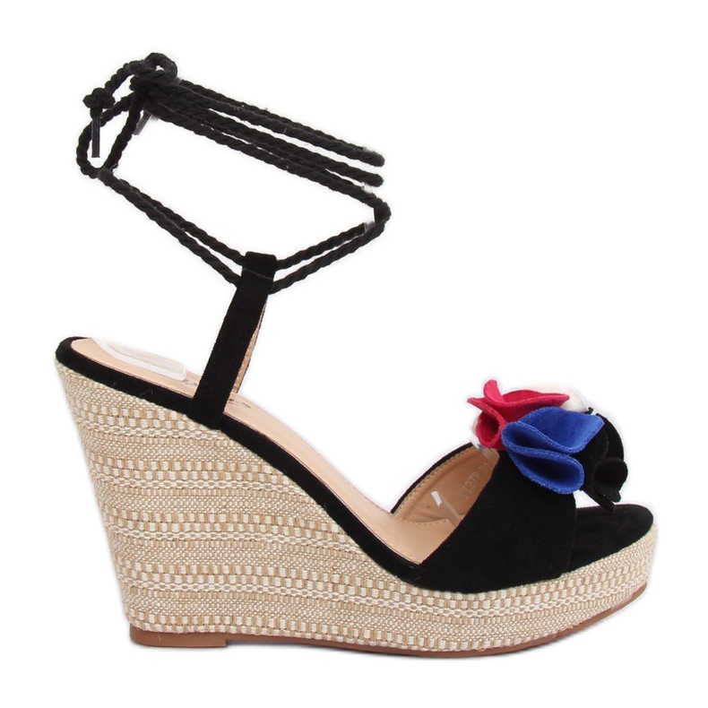 Sandálias pretas em cunhas YY27P pretas preto