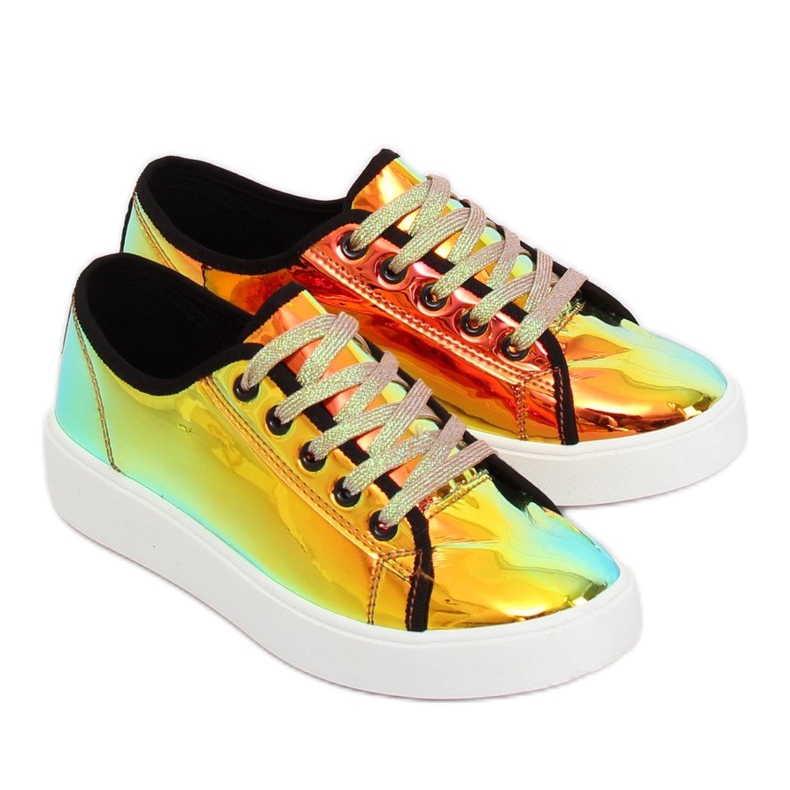 Tênis FZ09 Golden gasolina dourado