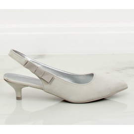 Bombas com calcanhar cinza B-43 Cinza Bombas com calcanhar cinza B-43 Cinza