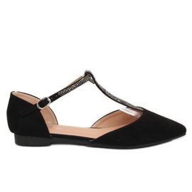 Bailarinas pretas com pulseira A321 preta preto Bailarinas pretas com pulseira A321 preta preto