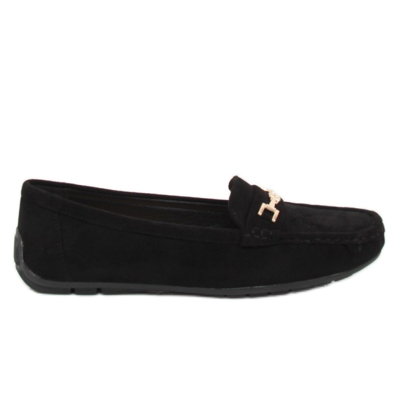 Mocassins pretos femininos negros R819 preto