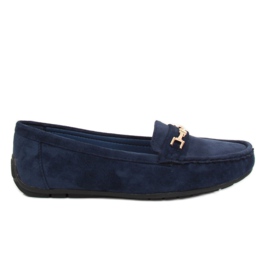 Mocassins feminino azul marinho R819 Navy azul-marinho