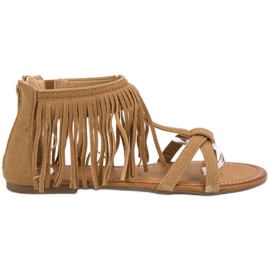 Evento Sandálias com Franjas marrom