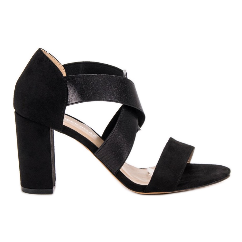 Super Mode Sandálias pretas de salto alto preto