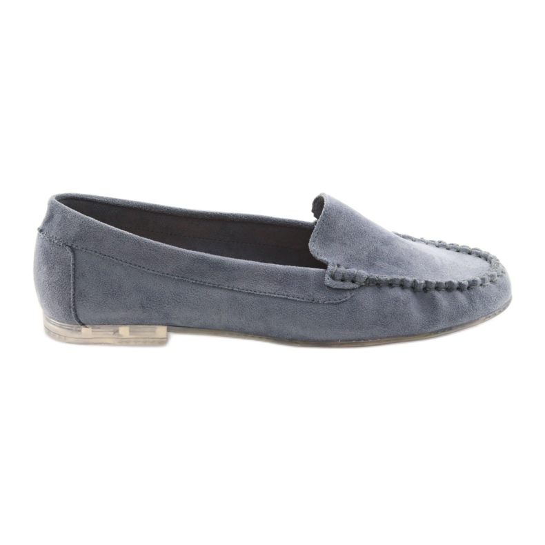 Mocassins femininos de camurça Sergio Leone 721 azul