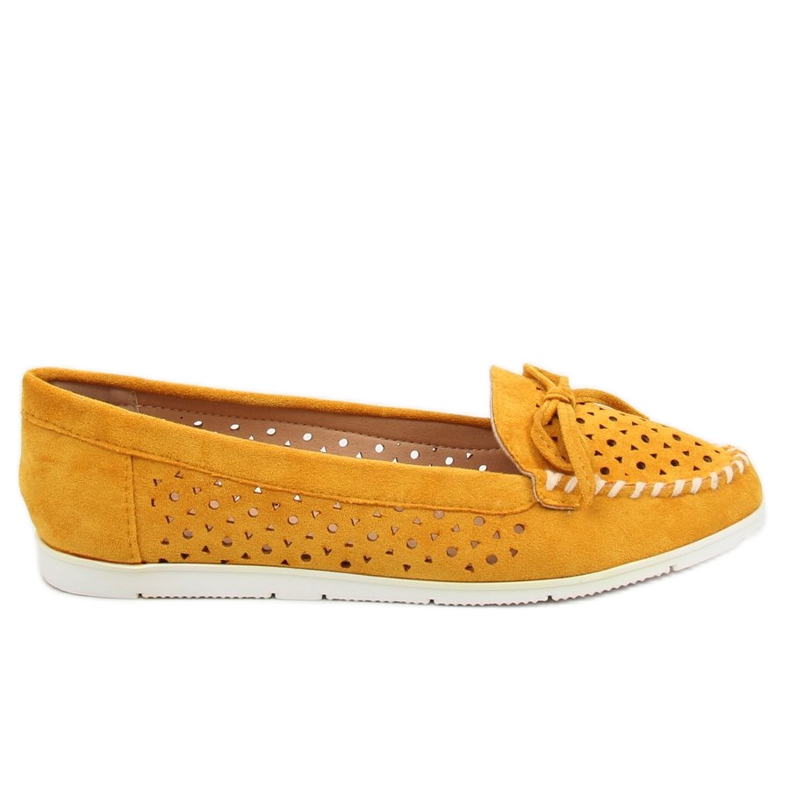 Mocassins femininos amarelos T339P Amarelo