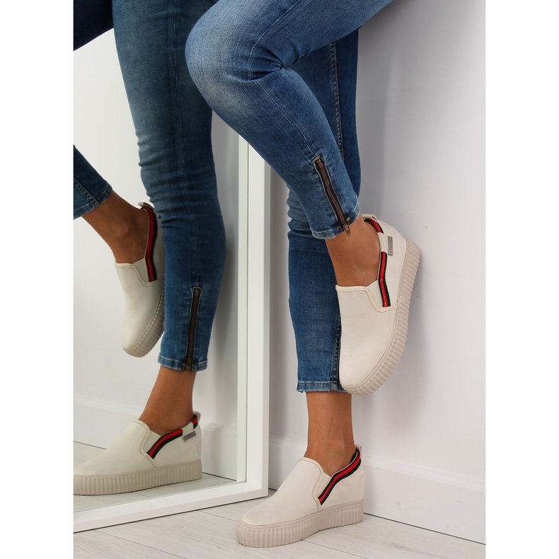 Tênis slip-on bege 107-40 Beige II-GAT