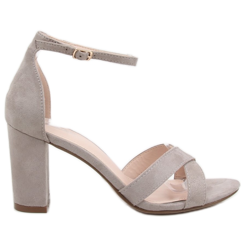 Sandálias em um poste cinza NF-40P Gray Sandálias em um poste cinza NF-40P Gray