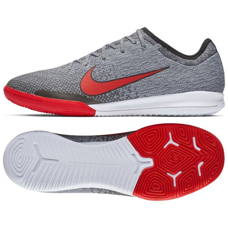 Sapatos de interior Nike Mercurial Vapor 12 Neymar Pro Ic M AO4496-170 cinza cinza