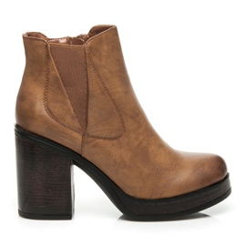 Super Mode Botas femininas elegantes marrom