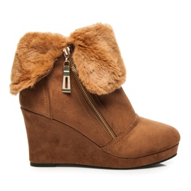 Sergio Todzi Sapatos de cunha outono castanho