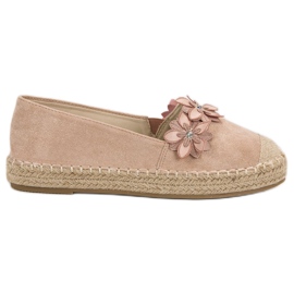 Alpercatas com flores rosa