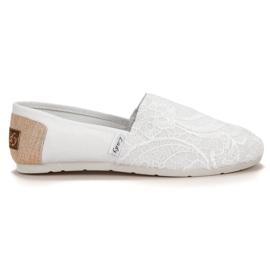 L. Day Slipons com padrão bege