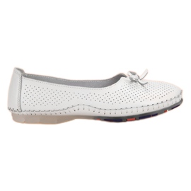 Bailarinas de couro VINCEZA openwork branco Bailarinas de couro VINCEZA openwork branco