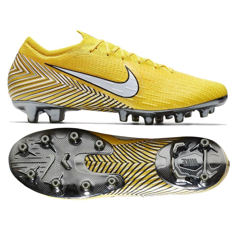 Chuteiras Nike Mercurial Vapor 12 Elite Neymar AG-Pro M AO3128-710 amarelo amarelo