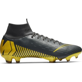Chuteiras Nike Mercurial Superfly 6 Pro Fg M AH7368-070 preto cinza