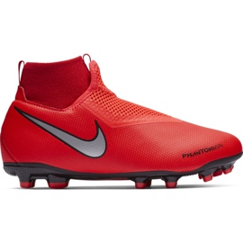 Chuteiras Nike Phantom Vsn Academy Df FG / MG Jr AO3287-600 vermelho vermelho