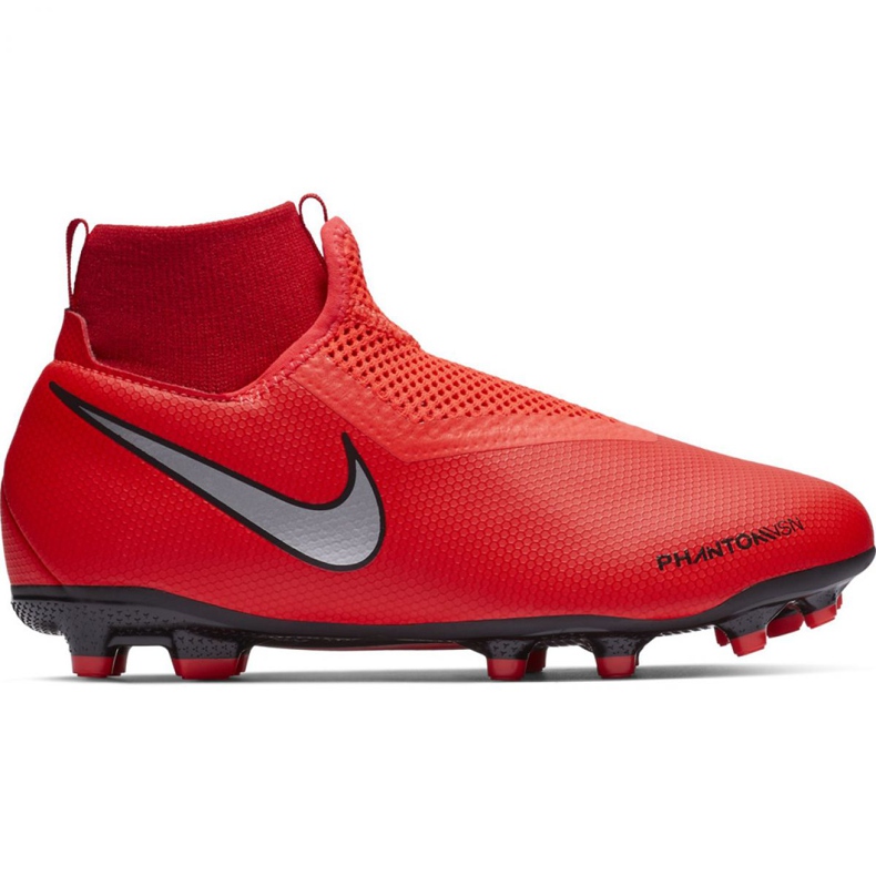 Chuteiras Nike Phantom Vsn Academy Df FG / MG Jr AO3287-600 vermelho vermelho