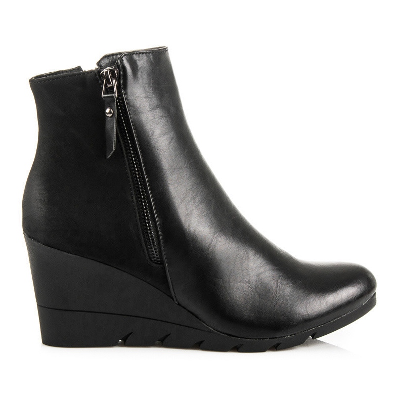 J. Star Botas de cunha elegantes preto