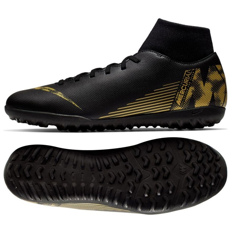 Chuteiras Nike Mercurial SuperflyX 6 Club Tf M AH7372-077 preto preto